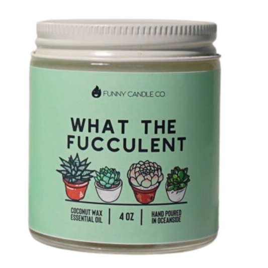 What the Fucculent Candle - Green